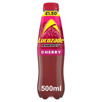 Lucozade Energy Cherry PET £1.50 PMP 500ml