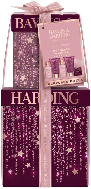 Wild Cherry & Vanilla Luxury Pamper Present Gift Set 520g