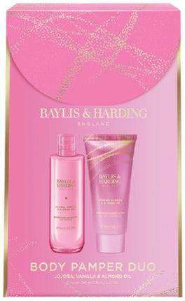 Jojoba, Vanilla & Almond Oil Luxury Body Pamper Duo Gift Set 360g