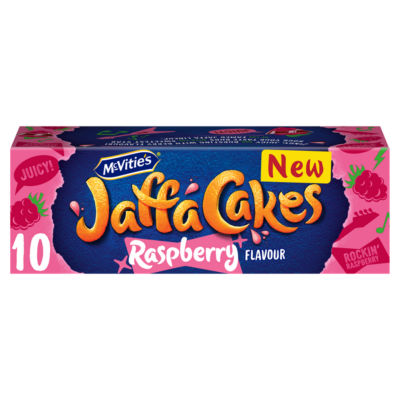 McVitie's Jaffa Cakes Original Chocolate Biscuits Raspberry Flavour 10 Cakes 110g