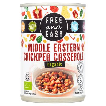 Free And Easy Organic Middle Eastern Chickpea Casserole 400g