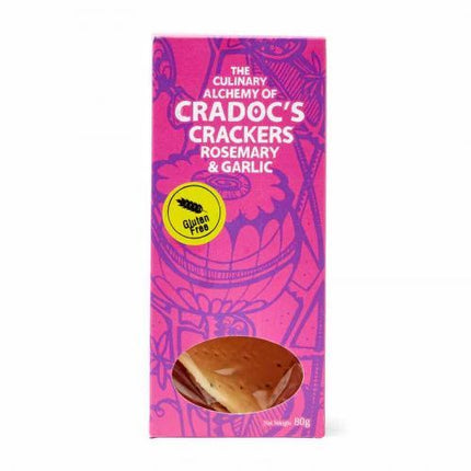 Cradocs Gluten-free Rosemary and Garlic Cracker 80g