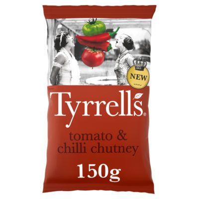 Tyrrells Tomato & Chilli Chutney Sharing Crisps 150g