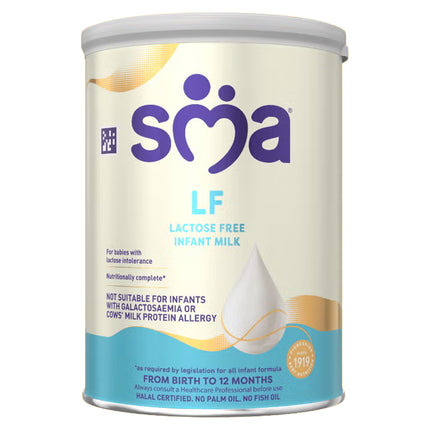 SMA Lactose Free Formula From Birth 12x400g