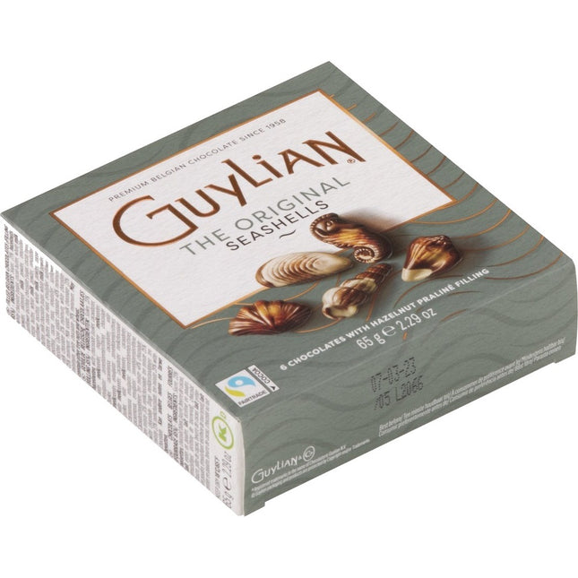 Guylian praline seashells 6 piece box 65g