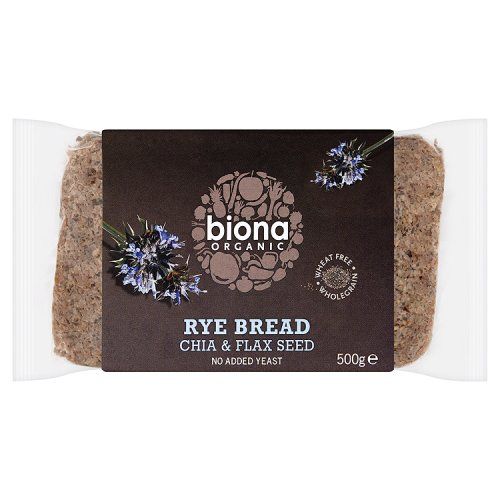 Biona Organic Rye Chia & Flax Bread Sourdough 500g
