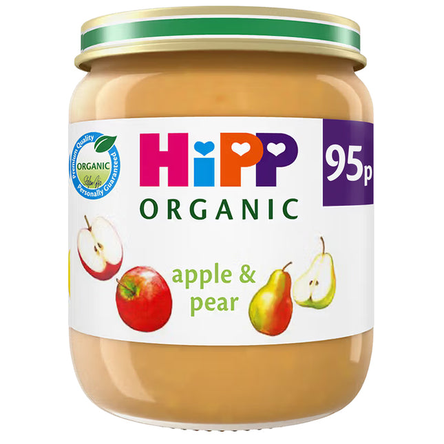 Hipp Organic Apple And Pear Baby Food Jar 6+ Months 125g PMP 0.95
