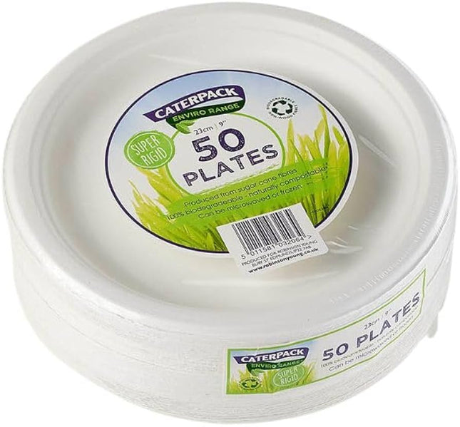 Caterpack Enviro 23Cm Plates 50s