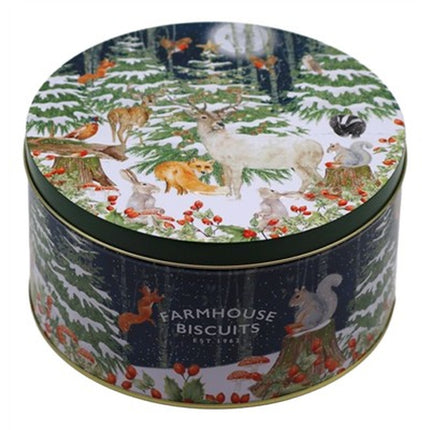 Farmhouse Biscuits Woodland Scene Tin (Oat Flip Selection) 500g