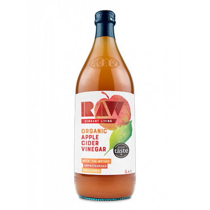 Raw Apple Cider Vinegar With The Mother Unpasteurised Unfiltered Organic 1L