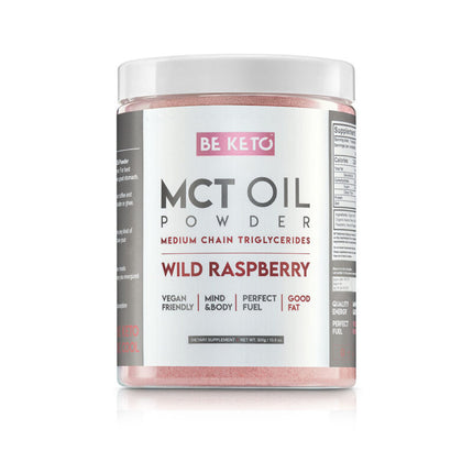 BeKeto MCT Oil Powder Wild Raspberry 300g