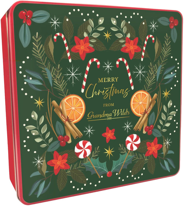 Grandma Wild's Christmas Candycane Tin 6 x 400g