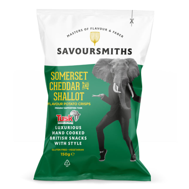 Savoursmiths Somerset Cheddar and Shallot Flavour Potato Crisps 150g