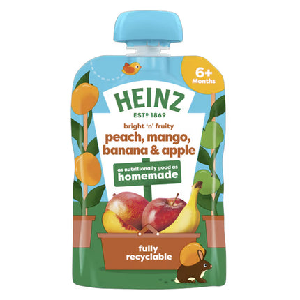 Heinz Peach Mango Banana Pouch 100g
