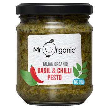 Mr Organic Basil & Chilli Pesto 190g