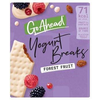 McVitie's Go Ahead Forest Fruit Yogurt Breaks Snack Bars Multipack 4 x 35.5g