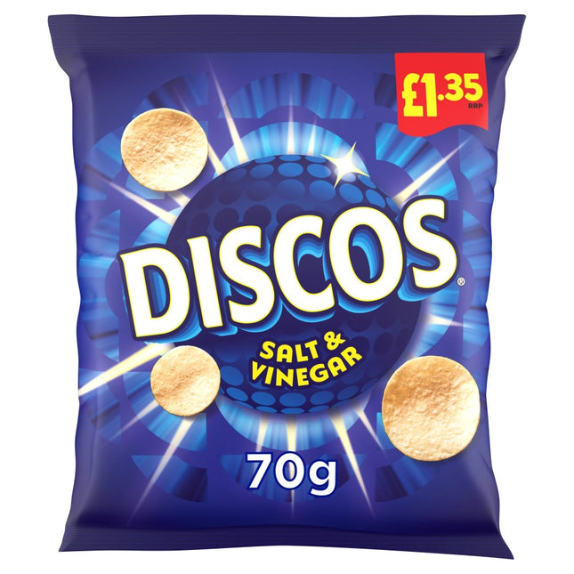 Discos Salt & Vinegar Crisps 70g, £1.35 PMP