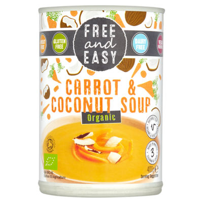 Free And Easy Organic Carrot and Coconut Soup 400g