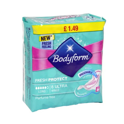 Bodyform Towels Ultra Long + Wings PMP £1.49 8s
