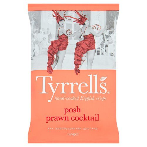 Tyrrells Posh Prawn Cocktail Sharing Crisps 150g