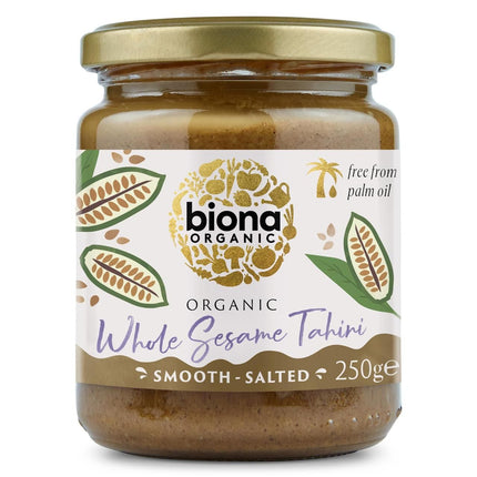 Biona Organic Tahini Whole Sesame With Salt 250g