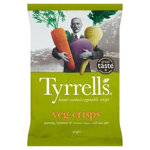 Tyrrells Sea Salted Veg Crisps 40g