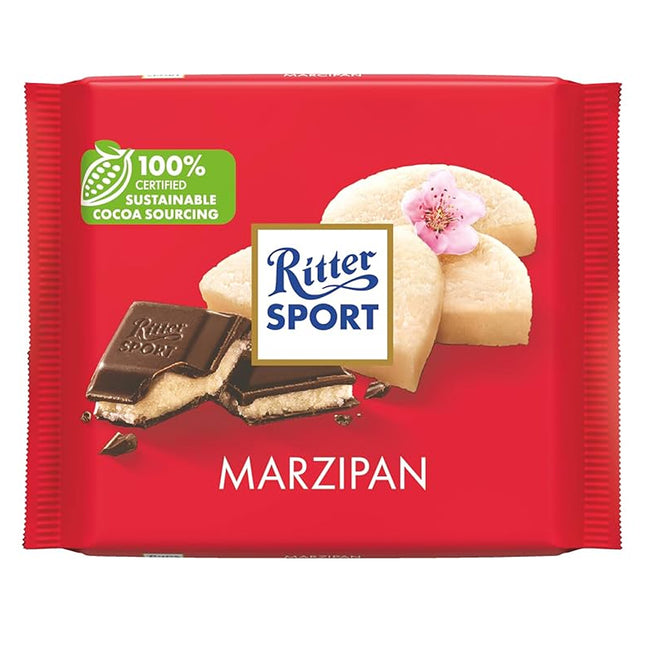 Ritter Sport Dark Chocolate with Marzipan filling 5PK 100g