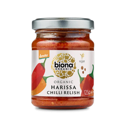 Biona Organic Harissa Chilli Relish / Demeter 125g