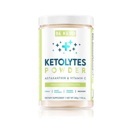 BeKeto Keto Electrolytes Powder Fresh Lemon 200g