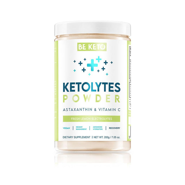 BeKeto Keto Electrolytes Powder Fresh Lemon 200g