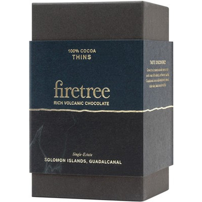 Firetree Solomon Islands, Guadalcanal, 100% Cocoa, Thins, 150g x 8