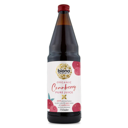 Biona Organic Cranberry Pure Juice 100% Cranberry 750ml