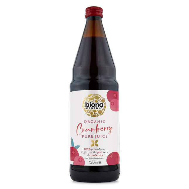 Biona Organic Cranberry Pure Juice 100% Cranberry 750ml