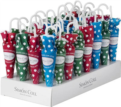 Simon Coll Milk Choc Polka Dot Umbrellas 10g