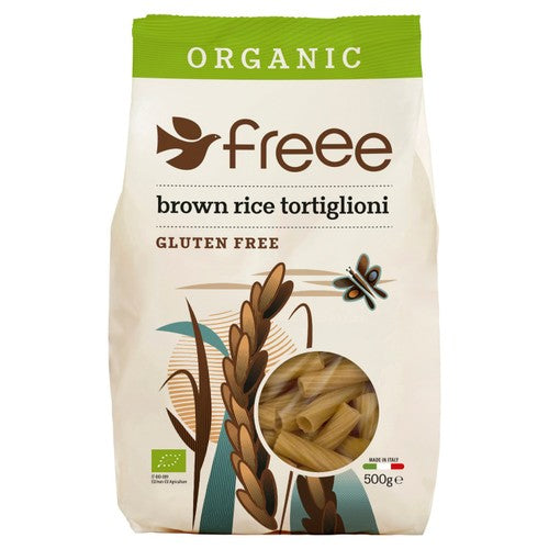 Doves Farm Organic & Gluten Free Brown Rice Tortiglioni 500g
