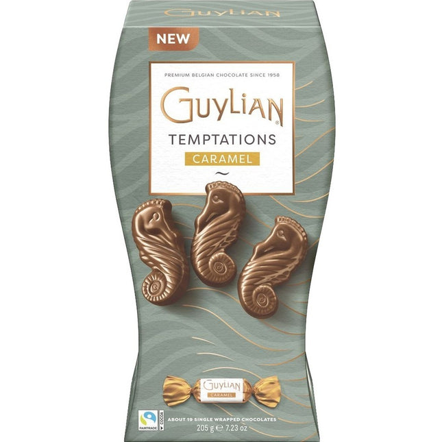 Guylian Temptations twist wrapped salted caramel filled seahorses 205g