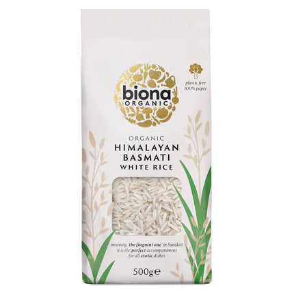 Biona Organic Himalayan Basmati White Rice 500g