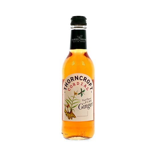 Thorncroft Pink Ginger Cordial 330ml Glass