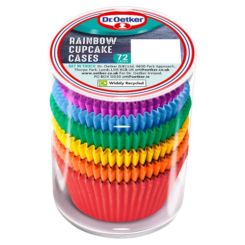 Dr Oetker Rainbow Cupcake Cases 72S