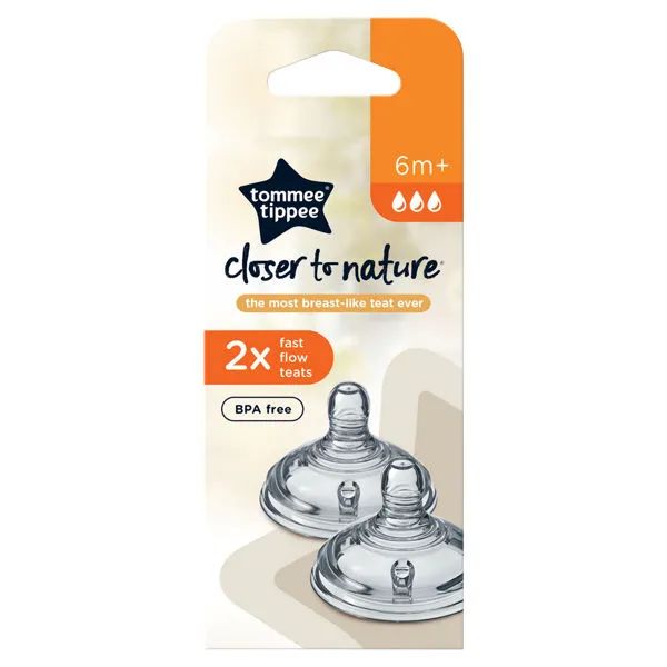 Tommee Tippee Natural Start Fast Flow Teats 2 Pack