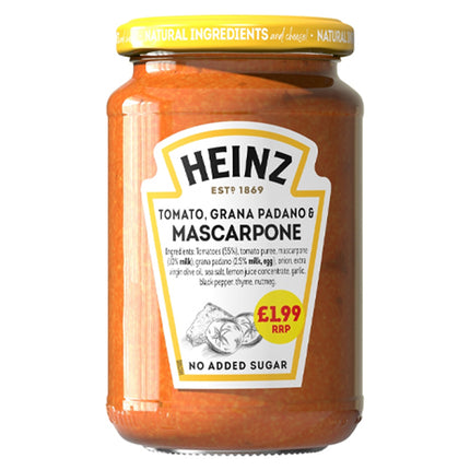 Heinz Mascarpone & Grana Padano PMP £1.99 350g