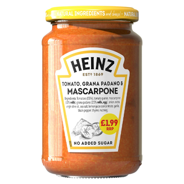 Heinz Mascarpone & Grana Padano PMP £1.99 350g