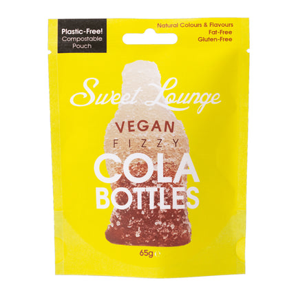 Sweet Lounge Vegan Fizzy Cola Bottles Pouch 65g