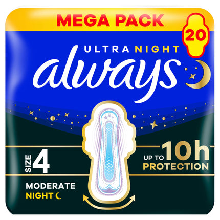Always Ultra Mega Pack Size 4 20ct