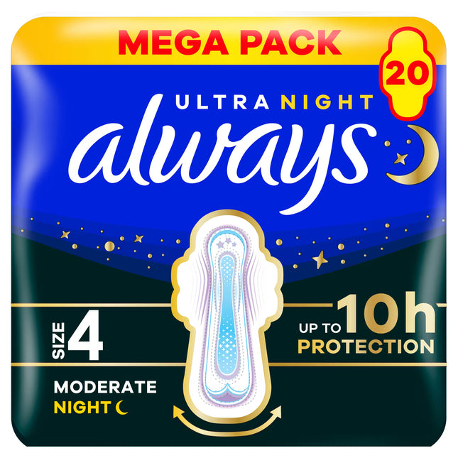 Always Ultra Mega Pack Size 4 20ct