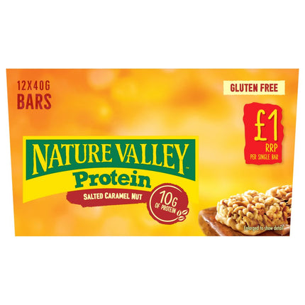 Nature Valley Protein Salted Caramel Nut 2x40g £1.00 PMP