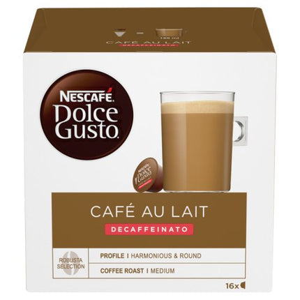 Nescafe Dolce Gusto Café Au Lait Decaf 16 Capsules 160g