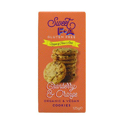 Sweet FA Gluten Free Cranberry & Orange Cookies 125g