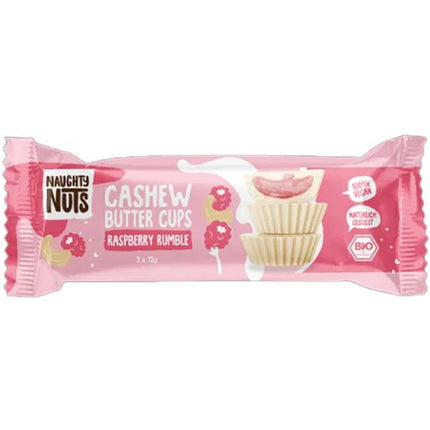 Naughty Nuts Nut Butter Cups With Raspberry Filling 39g