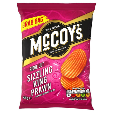 McCoy's Sizzling King Prawn Grab Bag Crisps 45g